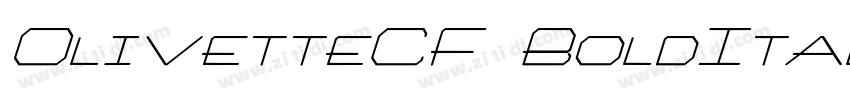 OlivetteCF BoldItali字体转换